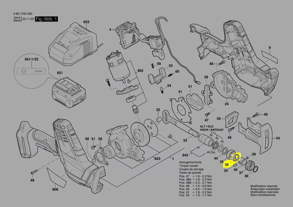 ressort torsion réf. 1 619 P08 614 Bosch